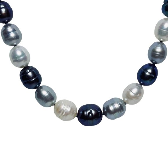 Honora Multi Colored Graduated Cultured Freshwater Pearl Necklace 20" (6032-1-2) - Picture 5 of 10